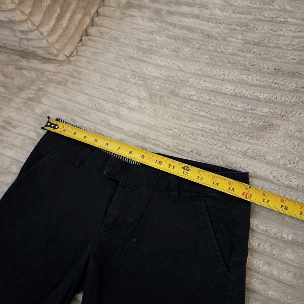Volcom Juniors Black Casual Shorts Size 3 Skater Surf Chino Pocketed Y2k - Picture 5 of 7